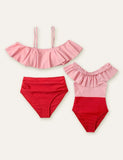 Off-Shoulder Family Matching Swimsuit - CCMOM