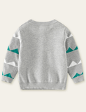 Painted Dinosaur Long Sleeves Sweater - CCMOM
