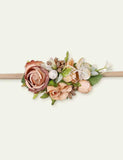 Pastoral Style Emulational Flower and Grass Nylon Headband - CCMOM