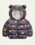 Pattern Print Cotton-Padded Jacket - CCMOM
