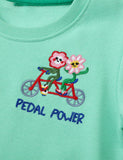 Pedal Flower Embroidered Sweatshirt - CCMOM