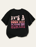 Personalized Letter Printed School T-shirt - CCMOM