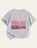 Personalized Letter Printed School T-shirt - CCMOM