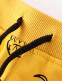 Pineapple Print Long Sports Pants - CCMOM