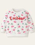 Pink Flower Printed Sweatshirt - CCMOM