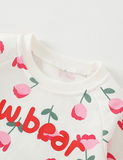Pink Flower Printed Sweatshirt - CCMOM