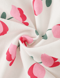 Pink Flower Printed Sweatshirt - CCMOM
