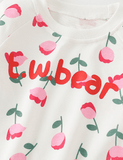 Pink Flower Printed Sweatshirt - CCMOM