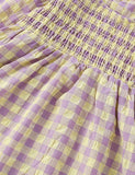 Plaid Printed Long Sleeve Dress - CCMOM