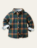 Plaid Shirt Overalls Gentleman Party Set - CCMOM