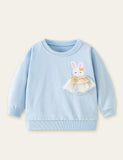 Pocket Rabbit Printed Sweatshirt - CCMOM
