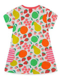 Pocket Short Sleeve Cartoon Round Neck Dress - CCMOM