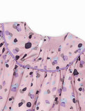 Polka Dot Printed Long-Sleeved Dress - CCMOM