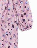 Polka Dot Printed Long-Sleeved Dress - CCMOM