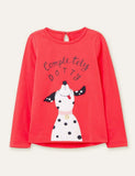 Polka Dot Puppy Printed Long-Sleeve Set - CCMOM