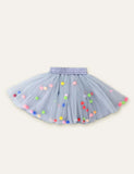 Pom Pom Mesh Skirt - CCMOM