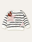 Puppy Appliqu¡§| Sweatshirt + Polka Dot Pants - CCMOM