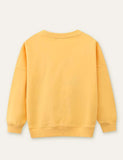 Rabbit Carrot Appliqu¡§| Flower Embroidered Sweatshirt - CCMOM