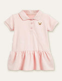 Rabbit Embroidered Polo Dress - CCMOM