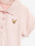 Rabbit Embroidered Polo Dress - CCMOM