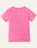 Rabbit Floral Appliqu¡§| T-shirt - CCMOM
