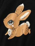 Rabbit Printed Long-Sleeved T-shirt - CCMOM