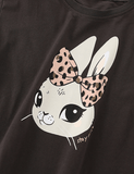 Rabbit Printed Long-Sleeved T-shirt - CCMOM