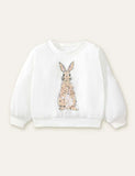 Rabbit Printed Sweatshirt - CCMOM