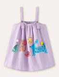 Rabbit Snail Printed Sleeveless Dress - CCMOM