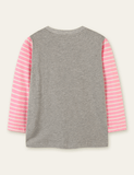 Rainbow Animal Friends Printed Long Sleeve T-shirt - CCMOM