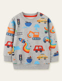 Rainbow Cartoon Printed Sweatshirt - CCMOM