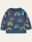 Rainbow Circle Printed Sweatshirt - CCMOM