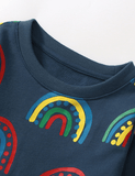 Rainbow Circle Printed Sweatshirt - CCMOM