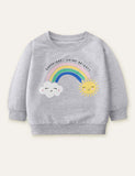 Rainbow Clouds Printed Sweatshirt - CCMOM
