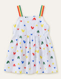 Rainbow Love Printed Dress - CCMOM