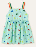 Rainbow Love Printed Dress - CCMOM