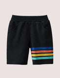 Rainbow Striped Shorts - CCMOM