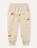 Rainbow Sun Printed Sweatpants - CCMOM