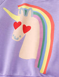 Rainbow Unicorn Printed Sweatshirt - CCMOM