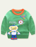 Robot Brocade Sweater - CCMOM