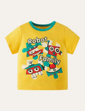 Robot Printed T-shirt - CCMOM