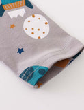 Rocket Planet Full Printed Long Sleeve T-shirt - CCMOM
