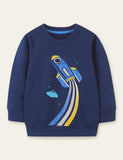 Rocket Printed Sweatshirt - CCMOM