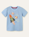 Rocket Printed T-shirt - CCMOM