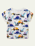 Rocket Space Full Printed Short-Sleeved T-shirt