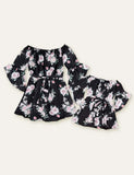 Rose Printed Family Matching Dress - CCMOM