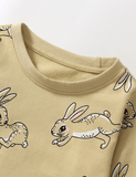Running Rabbit Printed Sweatshirt - CCMOM