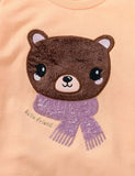 Scarf Bear Appliqu¡§| Sweatshirt - CCMOM