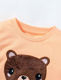 Scarf Bear Appliqu¡§| Sweatshirt - CCMOM