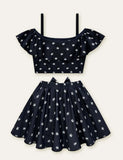 Sea Floral Printed Bow Swimsuit - CCMOM